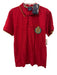 Gant NWT Size L Red Cotton Blend Solid Polo Men's Short Sleeve Red / L