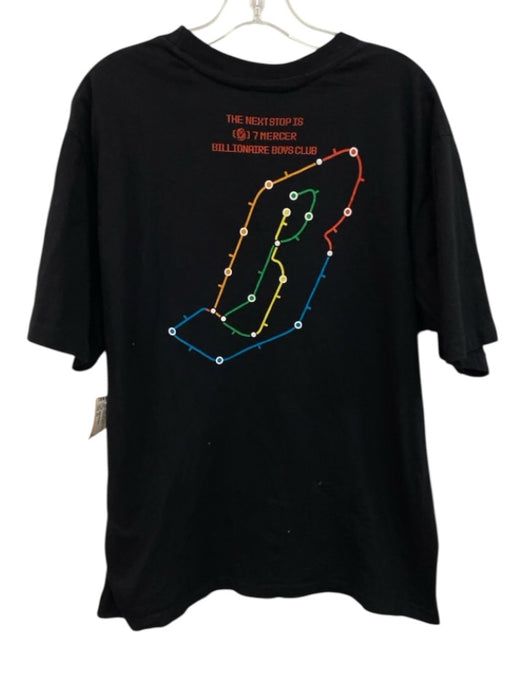 Billionaire Boys Size XL Black Cotton Blend logo T shirt Crew Men's Short Sleeve Black / XL