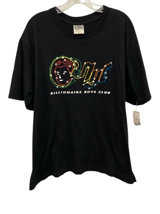 Billionaire Boys Size XL Black Cotton Blend logo T shirt Crew Men's Short Sleeve Black / XL