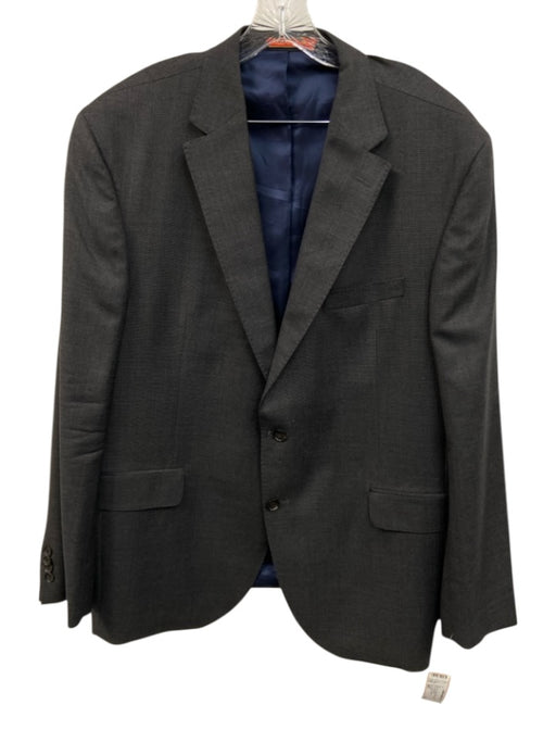 Cremieux Dark Gray Wool Solid 2 Button Men's Suit Dark Gray / 48R