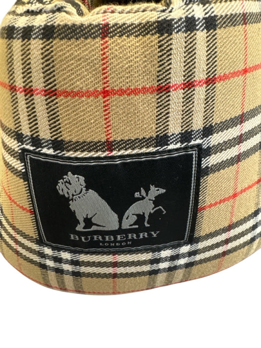 Burberry Brown, Red, Black Zip Top Novacheck Tote Dog Carrier Bag Brown, Red, Black