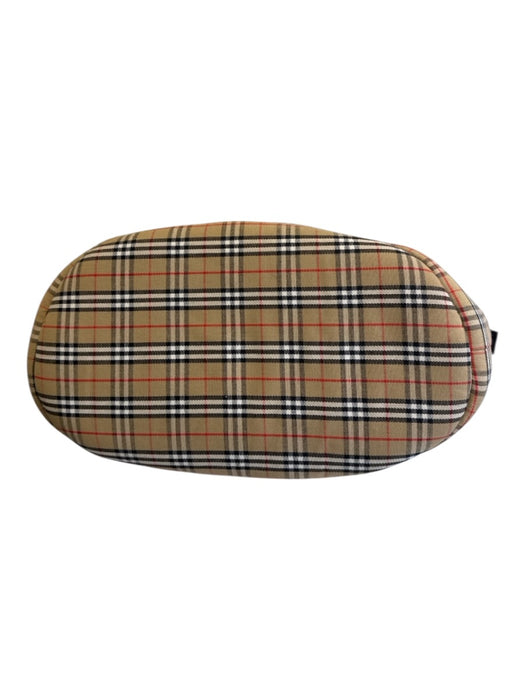 Burberry Brown, Red, Black Zip Top Novacheck Tote Dog Carrier Bag Brown, Red, Black