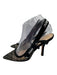 Christian Dior Shoe Size 36 Black & Silver Mesh Suede Crystal Embellished Pumps Black & Silver / 36