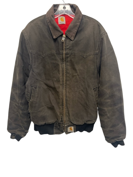 Carhartt Vintage Size Est M Faded Black Cotton Solid Men's Jacket Faded Black / Est M