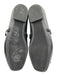 Salvatore Ferragamo Shoe Size 4.5 Black & Gold Leather Grosgrain Bow Strap Flats Black & Gold / 4.5