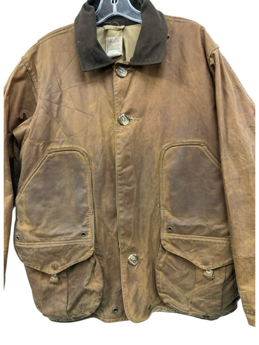 Filson Size M Brown Cotton Solid Buttons Men's Jacket Brown / M