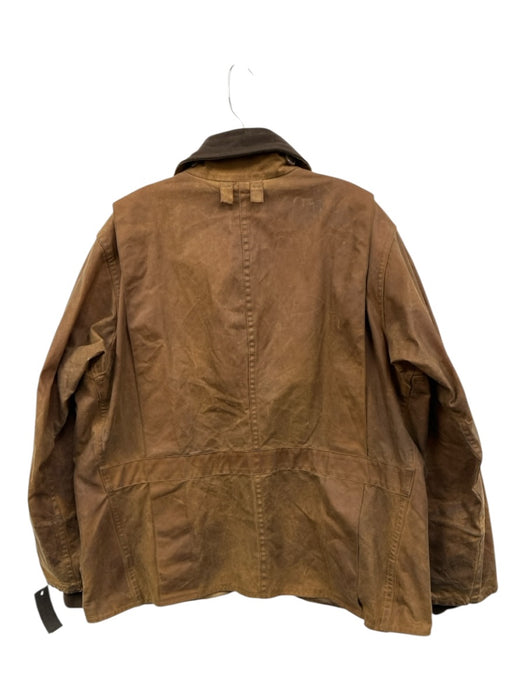 Filson Size M Brown Cotton Solid Buttons Men's Jacket Brown / M