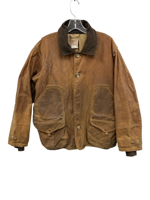 Filson Size M Brown Cotton Solid Buttons Men's Jacket Brown / M