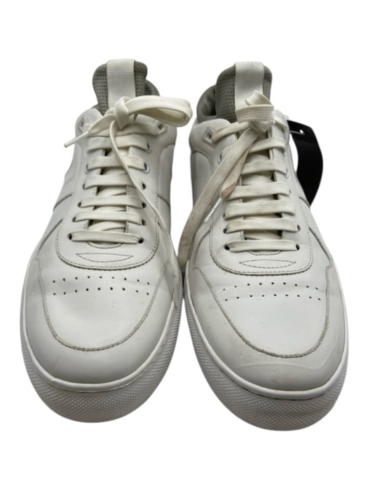 Hugo Boss Shoe Size 46 AS IS White Leather Solid Low Top Men's Shoes White / 46