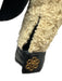 Tory Burch Size 4 Beige & Black Wool Blend Long Sleeve Button Front Jacket Beige & Black / 4