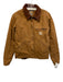 Carhartt Size S Dark Tan Cotton Solid Zip Up Men's Jacket Dark Tan / S