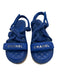 Chanel Shoe Size 39 Blue Leather Rope Cork Velcro Sandals Blue / 39