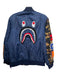 Bape AS IS Size L Blue Synthetic Solid Bomber Men's Jacket L