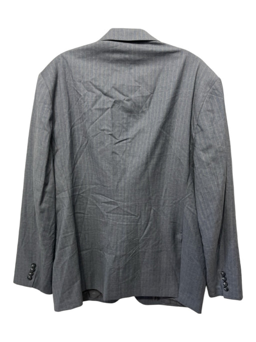 Jack Spade Blue & Gray Wool Blend Striped 2 Button Men's Blazer 46