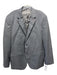 Jack Spade Blue & Gray Wool Blend Striped 2 Button Men's Blazer 46
