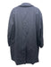 Canali Size 50 Navy Cotton Blend Solid Overcoat Men's Jacket 50