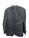 Armani Black Wool Blend Solid 2 Button Men's Blazer Black / 52