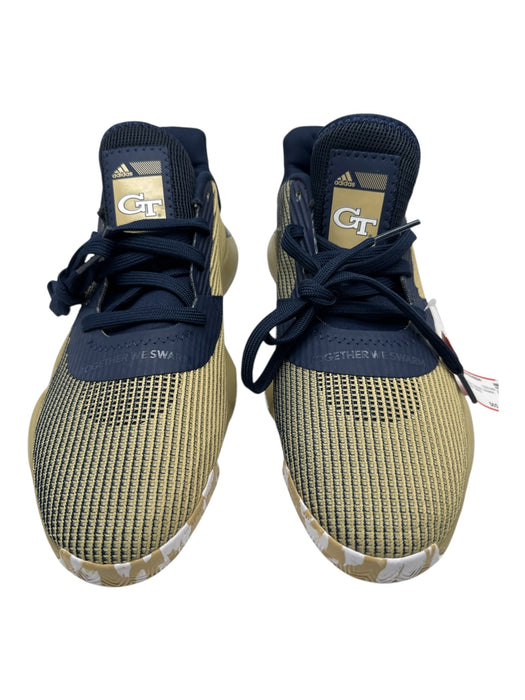 Adidas Shoe Size 11.5 Gold & Blue Synthetic Woven Sneaker Men's Shoes Gold & Blue / 11.5