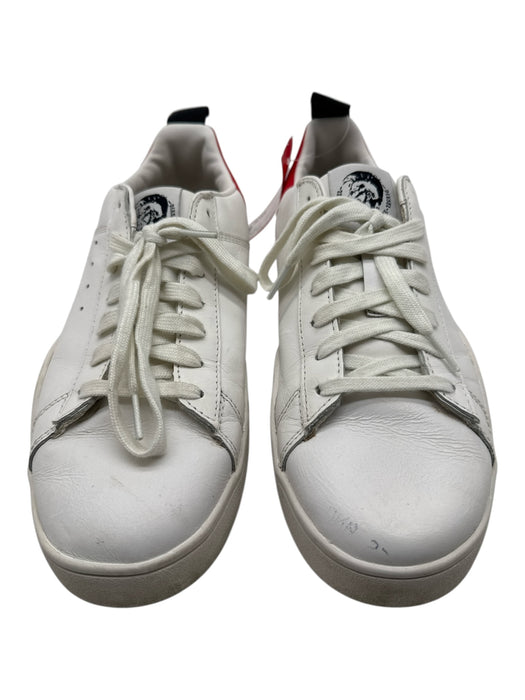 Diesel Shoe Size 10 White Leather Solid Sneaker Men's Shoes White / 10