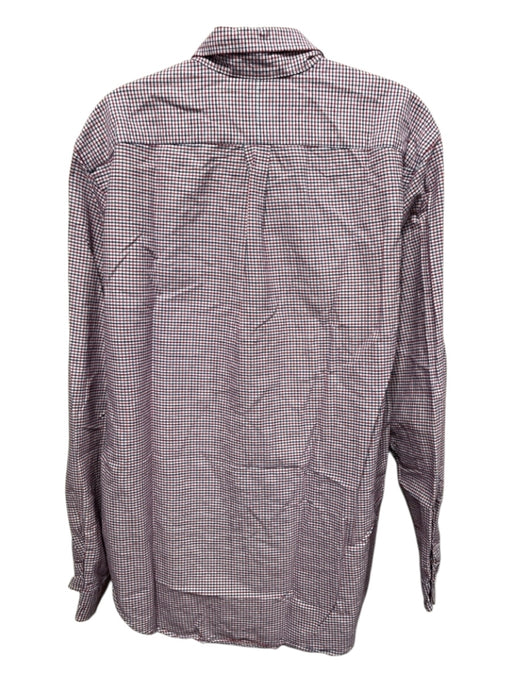 Polo Ralph Lauren Size L Red, White, Blue Cotton Plaid Men's Long Sleeve Shirt Red, White, Blue / L