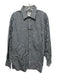 Lacoste Size 44 Gray, White, Blue Cotton Striped Button Down Long Sleeve Shirt Gray, White, Blue / 44