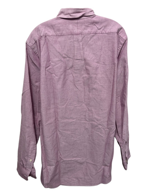 Polo Ralph Lauren Size L Red Cotton Button Down Men's Long Sleeve Shirt Red / L