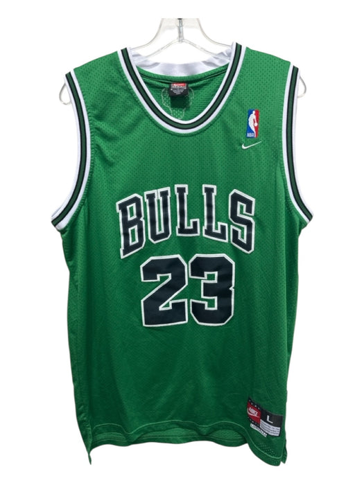 Nike Size L Green Synthetic Mesh Athleisure Men's Tank Top Green / L