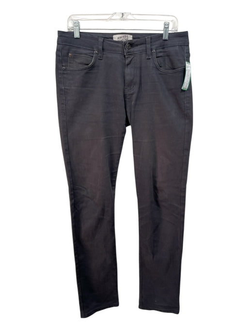 Naked & Famous Size 34 Black Cotton Blend Solid Jean Slim Men's Pants Black / 34