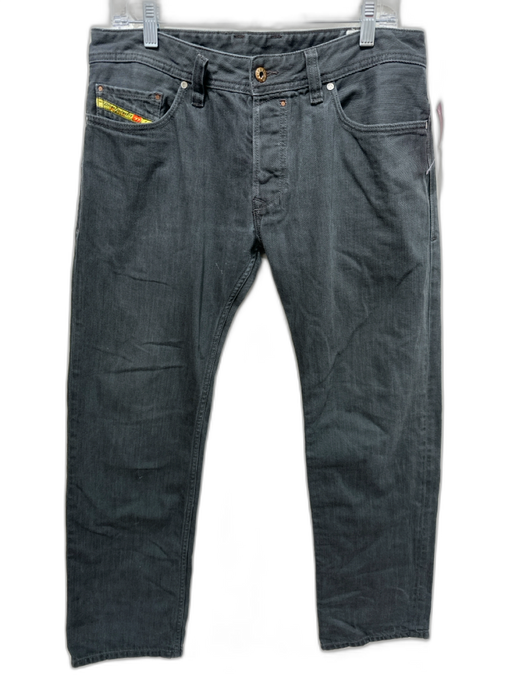 Diesel Size 34 Gray Cotton Solid Jean Men's Pants Gray / 34