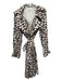 Alice by Temperley Size 6 Beige & Brown Cotton Animal Print Trench Sash Coat Beige & Brown / 6