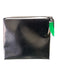 Burberry Black Leather Shoulder Bag Structured Zip Top Bag Black