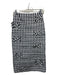 Bernadette Size 36/XS Black & White Polyester Gingham Bows Pleated Midi Skirt Black & White / 36/XS