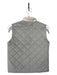 Le Tre Sarte Size S Gray Quilted Toggle Front Band Collar Vest Gray / S