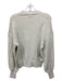 Ann Mashburn Size Small Off White Cable Knit Ribbed Neck Mock Collar Sweater Off White / Small