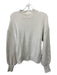 Ann Mashburn Size Small Off White Cable Knit Ribbed Neck Mock Collar Sweater Off White / Small