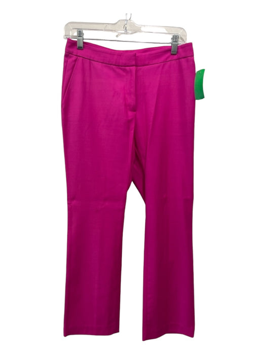 Ann Mashburn Size 0 Fuschia Pink Wool Hook & Zip Trouser Pants Fuschia Pink / 0