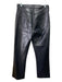 Agolde Size 24 Black Recycled Leather blend High Rise Straight Pants Black / 24