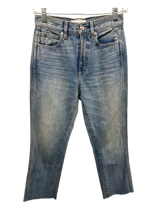 Slvrlake Size 24 Light Wash Cotton Denim button zip fly 5 Pocket Cut Off Jeans Light Wash / 24