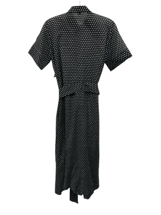 Lisa Marie Fernandez Size 1 Black & White Cotton Polka Dots Button Front Dress Black & White / 1