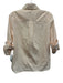 TWP Size XS Peach Cotton Button Front 3/4 Sleeve Collared Top Peach / XS