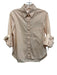 TWP Size XS Peach Cotton Button Front 3/4 Sleeve Collared Top Peach / XS