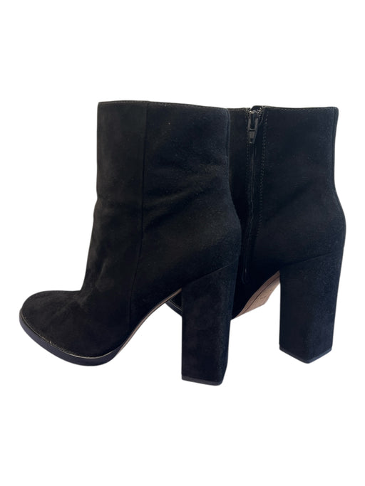 Alexander Wang Shoe Size 40.5 Black Suede Side Zip High Heel Almond Toe Booties Black / 40.5