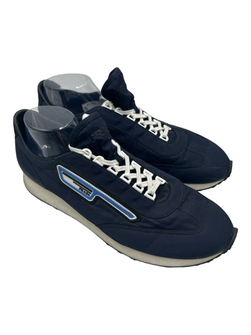 Prada Shoe Size 11 Navy Synthetic Solid Sneaker Men's Shoes 11