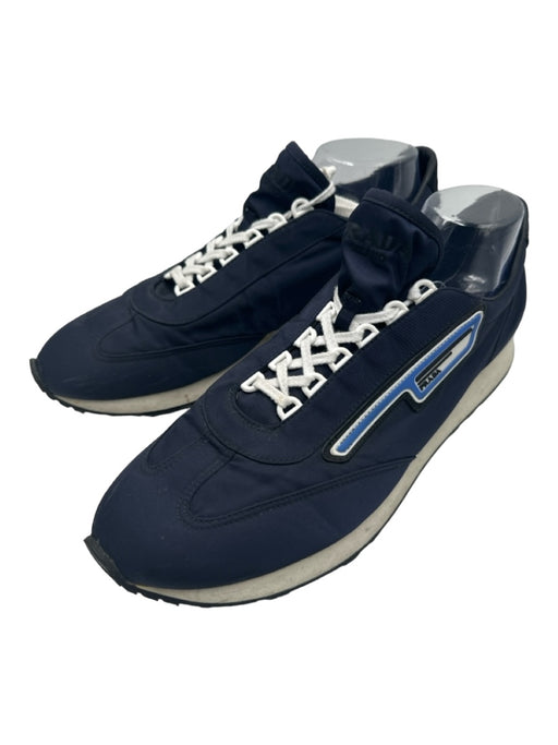 Prada Shoe Size 11 Navy Synthetic Solid Sneaker Men's Shoes 11