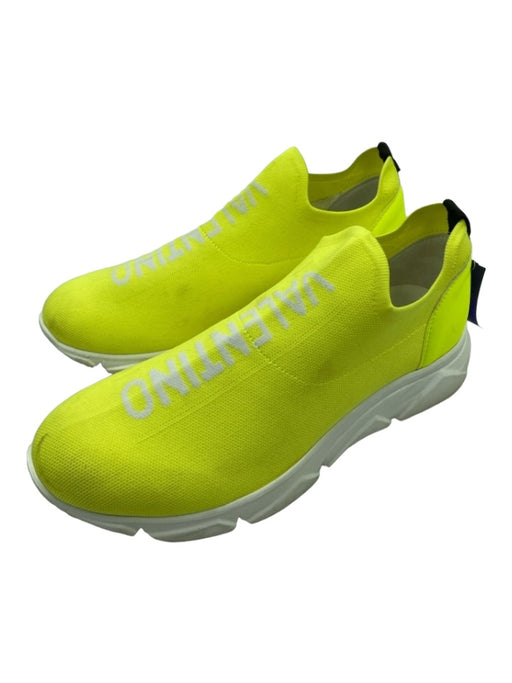 Valentino Shoe Size Est 13 Neon Yellow Synthetic Slip On Men's Shoes Est 13