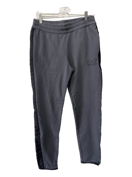 Armani Size Est XS Gray Cotton Blend Solid Side Stripe Jogger Men's Pants Est XS