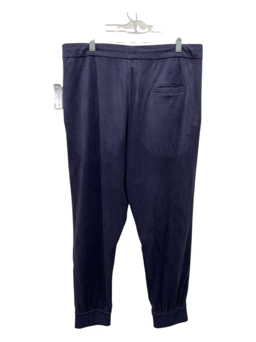 Armani Size 52 Navy Polyester Blend Solid Jogger Men's Pants 52