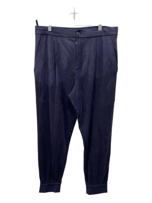 Armani Size 52 Navy Polyester Blend Solid Jogger Men's Pants 52