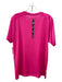 Armani Size XL Pink Synthetic Solid Athletic T Shirt Men's Short Sleeve XL