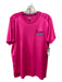 Armani Size XL Pink Synthetic Solid Athletic T Shirt Men's Short Sleeve XL